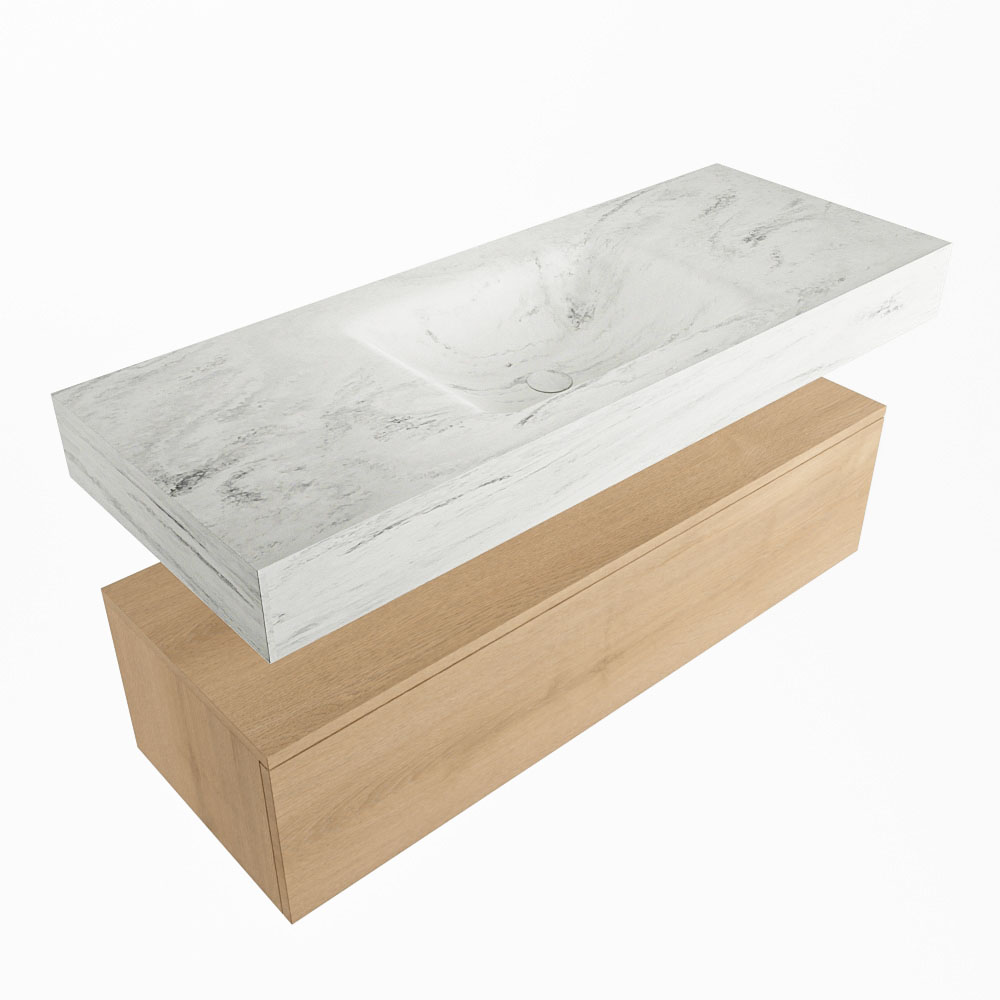 MONDIAZ ALAN-DLUX 120cm mueble de baño Washed Oak 1 cajón. Lavabo CLOUD Centro 1 orificio color Opalo. 5 MONDIAZ ALAN-DLUX 120cm mueble de baño Washed Oak 1 cajón. Lavabo CLOUD Centro 1 orificio color Opalo. - Imagen 5