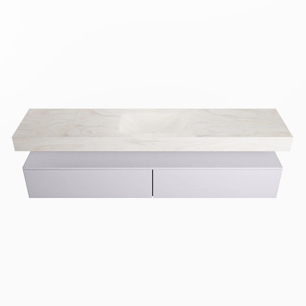MONDIAZ ALAN-DLUX 200cm mueble de baño Cale 2 cajones. Lavabo CLOUD Centro 1 orificio color Ostra. 4 MONDIAZ ALAN-DLUX 200cm mueble de baño Cale 2 cajones. Lavabo CLOUD Centro 1 orificio color Ostra. - Imagen 4
