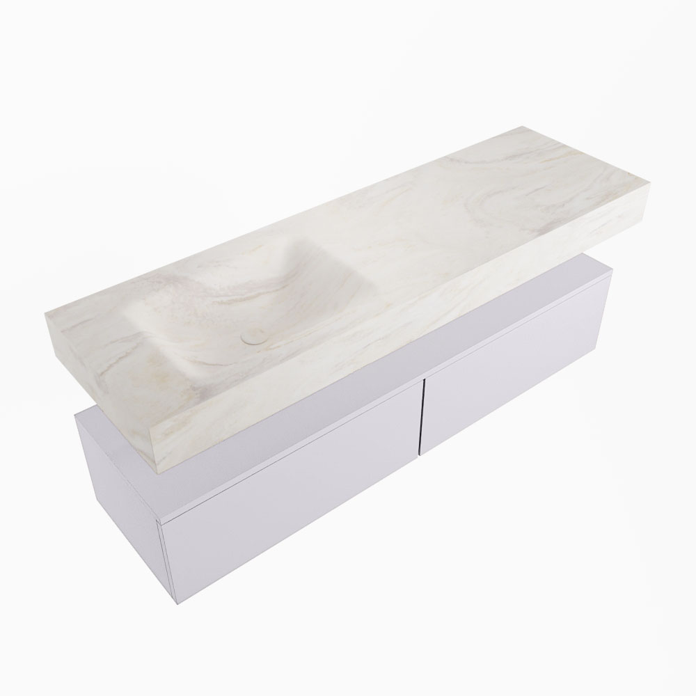 MONDIAZ ALAN-DLUX 150cm mueble de baño Cale 2 cajones. Lavabo CLOUD Izquierda 1 orificio color Ostra. 5 MONDIAZ ALAN-DLUX 150cm mueble de baño Cale 2 cajones. Lavabo CLOUD Izquierda 1 orificio color Ostra. - Imagen 5