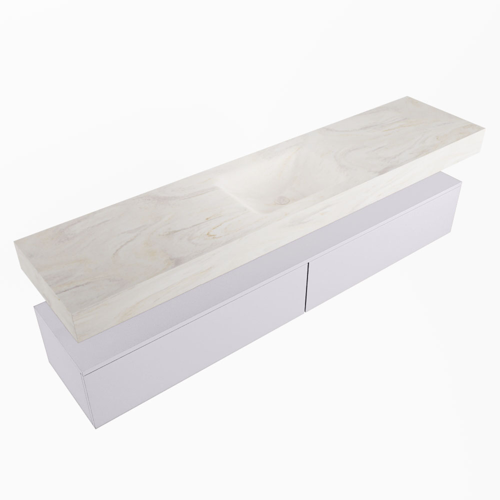 MONDIAZ ALAN-DLUX 200cm mueble de baño Cale 2 cajones. Lavabo CLOUD Centro 1 orificio color Ostra. 5 MONDIAZ ALAN-DLUX 200cm mueble de baño Cale 2 cajones. Lavabo CLOUD Centro 1 orificio color Ostra. - Imagen 5