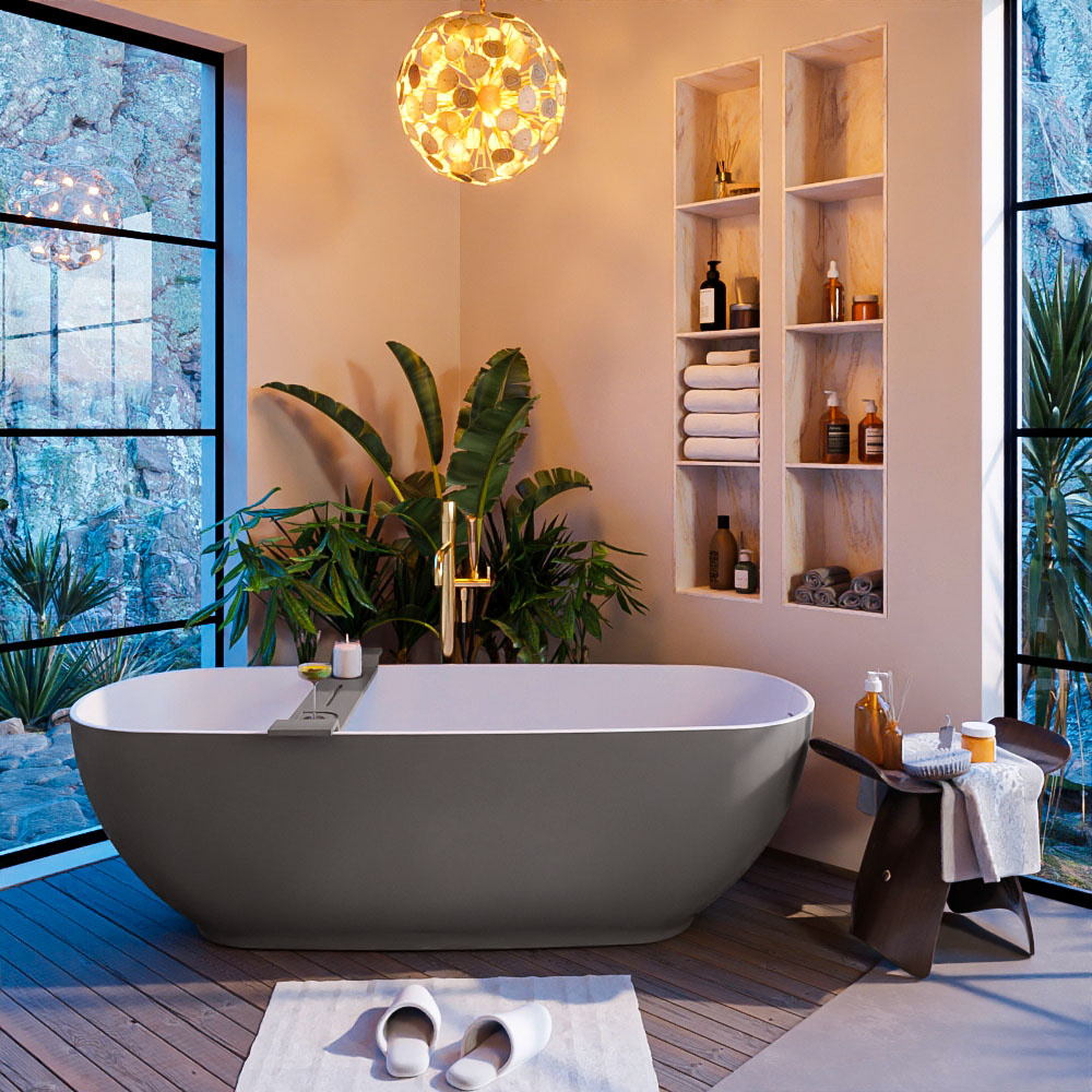 MONDIAZ ALAN-DLUX 200cm mueble de baño Dark Grey 2 cajones. Lavabo CLOUD Derecho sin orificios color Ostra. 7 MONDIAZ ALAN-DLUX 200cm mueble de baño Dark Grey 2 cajones. Lavabo CLOUD Derecho sin orificios color Ostra. - Imagen 7
