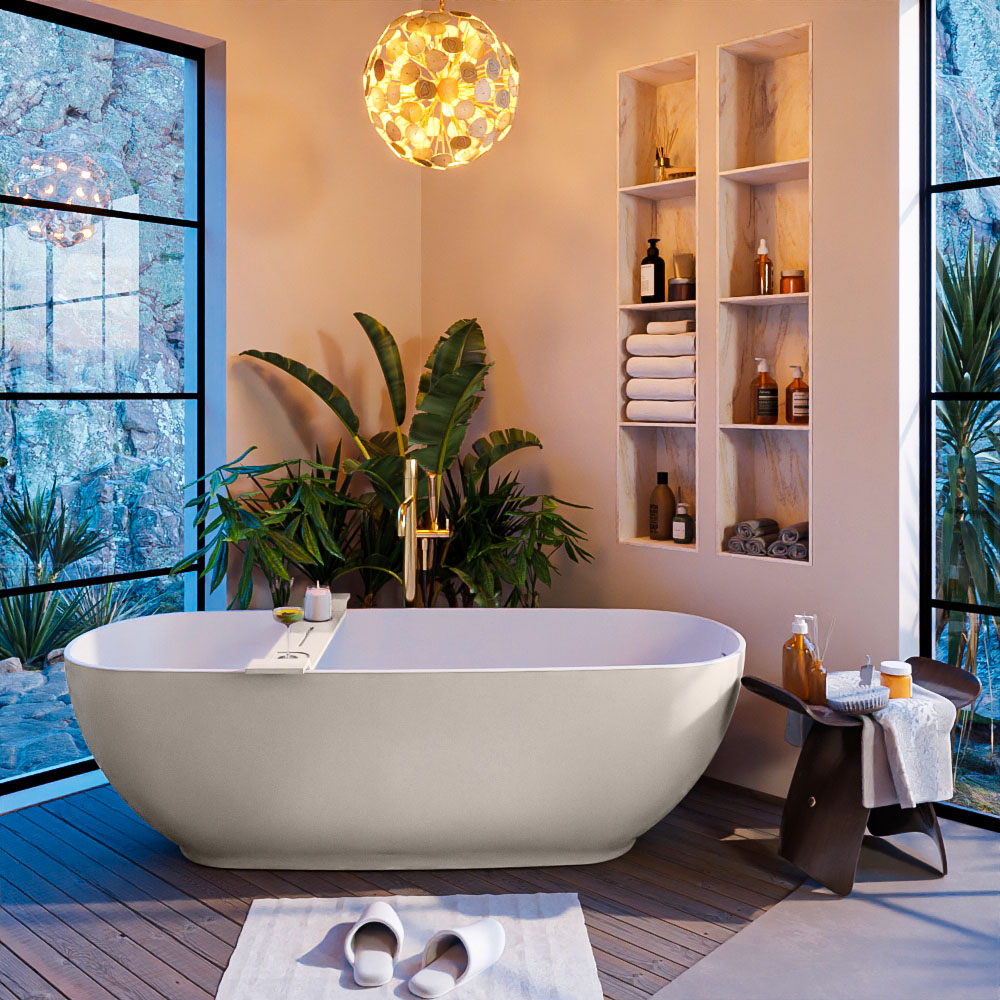 MONDIAZ ALAN-DLUX 150cm mueble de baño Linen 2 cajones. Lavabo CLOUD Centro 1 orificio color Ostra. 7 MONDIAZ ALAN-DLUX 150cm mueble de baño Linen 2 cajones. Lavabo CLOUD Centro 1 orificio color Ostra. - Imagen 7