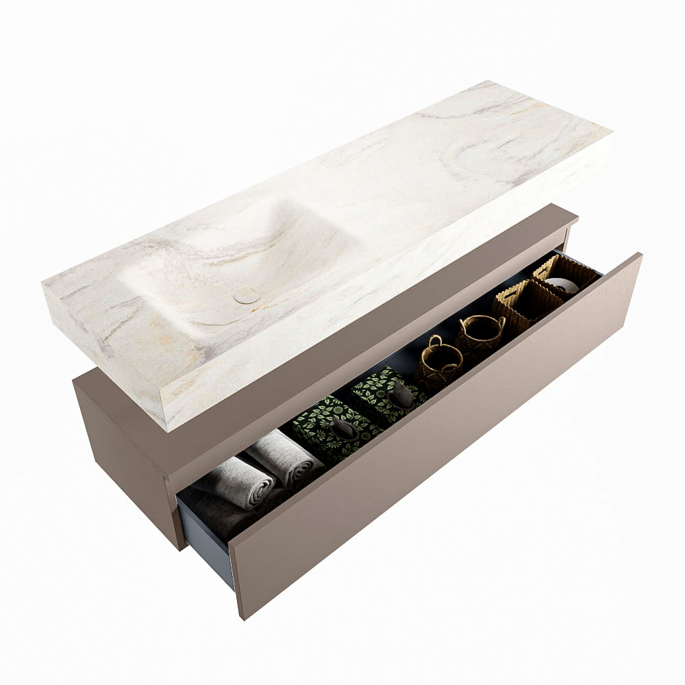 MONDIAZ ALAN-DLUX 150cm mueble de baño Smoke 1 cajón. Lavabo CLOUD Izquierda sin orificios color Ostra. 6 MONDIAZ ALAN-DLUX 150cm mueble de baño Smoke 1 cajón. Lavabo CLOUD Izquierda sin orificios color Ostra. - Imagen 6