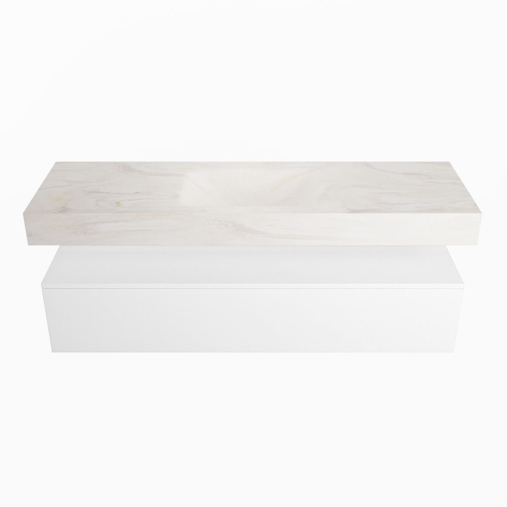 MONDIAZ ALAN-DLUX 150cm mueble de baño Talc 1 cajón. Lavabo CLOUD Centro 1 orificio color Ostra. 4 MONDIAZ ALAN-DLUX 150cm mueble de baño Talc 1 cajón. Lavabo CLOUD Centro 1 orificio color Ostra. - Imagen 4