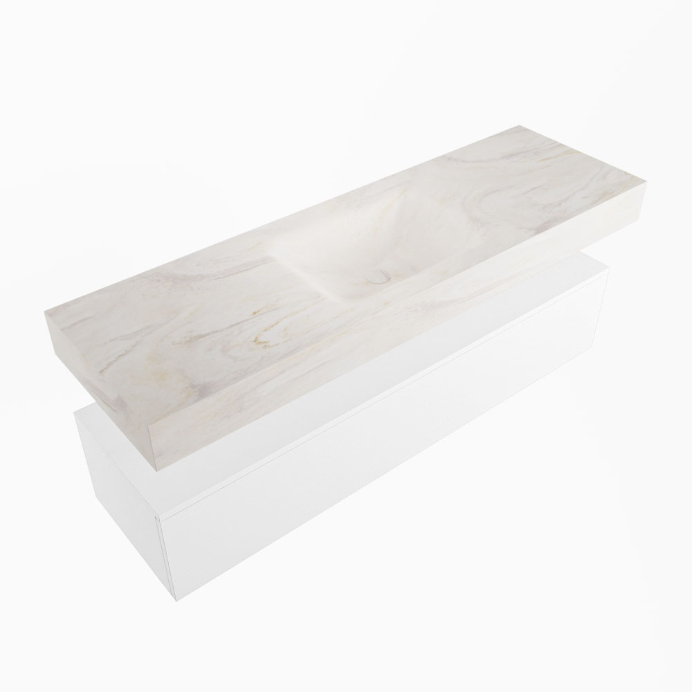MONDIAZ ALAN-DLUX 150cm mueble de baño Talc 1 cajón. Lavabo CLOUD Centro 1 orificio color Ostra. 5 MONDIAZ ALAN-DLUX 150cm mueble de baño Talc 1 cajón. Lavabo CLOUD Centro 1 orificio color Ostra. - Imagen 5