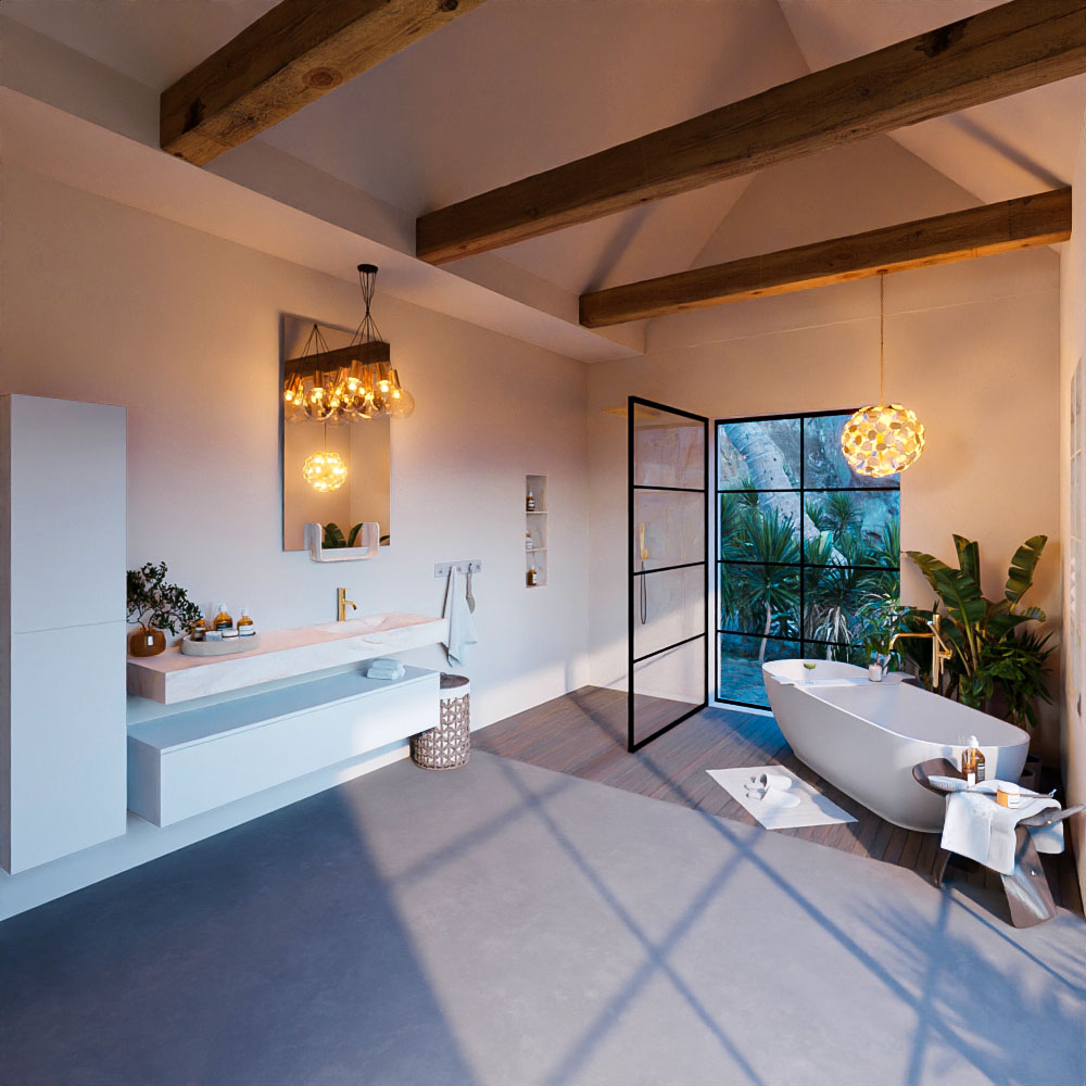 MONDIAZ ALAN-DLUX 150cm mueble de baño Talc 1 cajón. Lavabo CLOUD Derecho 1 orificio color Ostra. 3 MONDIAZ ALAN-DLUX 150cm mueble de baño Talc 1 cajón. Lavabo CLOUD Derecho 1 orificio color Ostra. - Imagen 3
