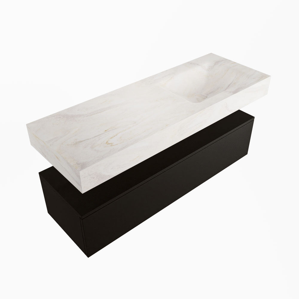 MONDIAZ ALAN-DLUX 130cm mueble de baño Urban 1 cajón. Lavabo CLOUD Derecho 1 orificio color Ostra. 5 MONDIAZ ALAN-DLUX 130cm mueble de baño Urban 1 cajón. Lavabo CLOUD Derecho 1 orificio color Ostra. - Imagen 5