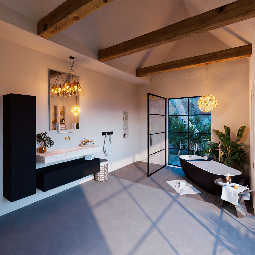 MONDIAZ ALAN-DLUX 130cm mueble de baño Urban 1 cajón. Lavabo CLOUD Centro sin orificios color Ostra. 3 MONDIAZ ALAN-DLUX 130cm mueble de baño Urban 1 cajón. Lavabo CLOUD Centro sin orificios color Ostra. - Imagen 3
