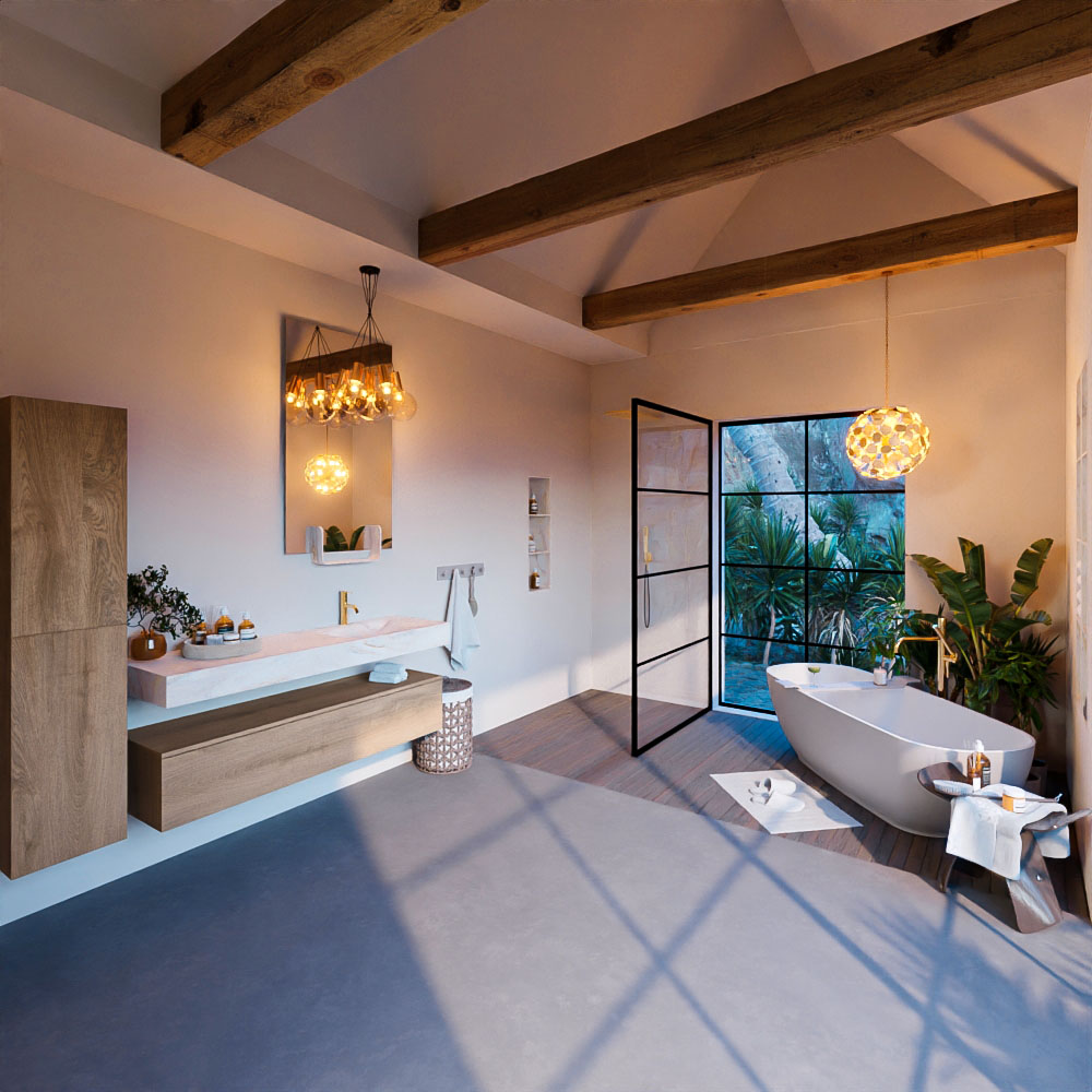 MONDIAZ ALAN-DLUX 150cm mueble de baño Washed Oak 1 cajón. Lavabo CLOUD Derecho 1 orificio color Ostra. 3 MONDIAZ ALAN-DLUX 150cm mueble de baño Washed Oak 1 cajón. Lavabo CLOUD Derecho 1 orificio color Ostra. - Imagen 3
