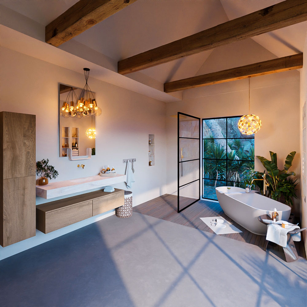 MONDIAZ ALAN-DLUX 150cm mueble de baño Washed Oak 2 cajones. Lavabo CLOUD Centro sin orificios color Ostra. 3 MONDIAZ ALAN-DLUX 150cm mueble de baño Washed Oak 2 cajones. Lavabo CLOUD Centro sin orificios color Ostra. - Imagen 3