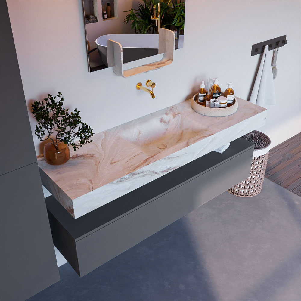 MONDIAZ ALAN-DLUX 150cm mueble de baño Plata 1 cajón. Lavabo CLOUD Centro sin orificios color Frappe. 1 MONDIAZ ALAN-DLUX 150cm mueble de baño Plata 1 cajón. Lavabo CLOUD Centro sin orificios color Frappe.