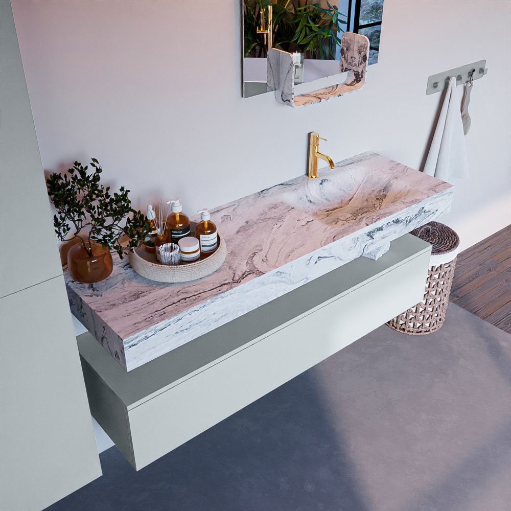 MONDIAZ ALAN-DLUX 150cm mueble de baño Clay 1 cajón. Lavabo CLOUD Derecho 1 orificio color Glace. 1 MONDIAZ ALAN-DLUX 150cm mueble de baño Clay 1 cajón. Lavabo CLOUD Derecho 1 orificio color Glace.