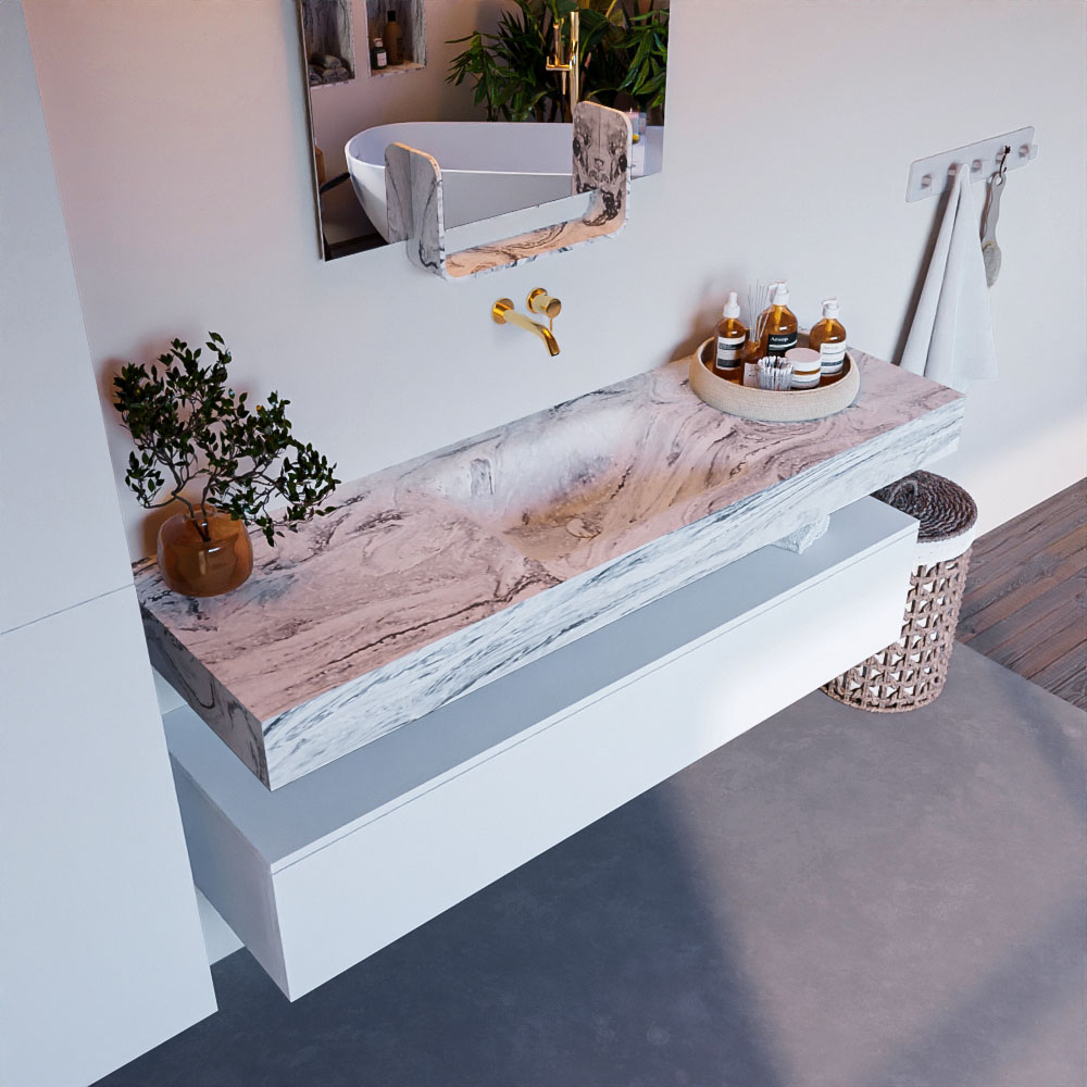MONDIAZ ALAN-DLUX 150cm mueble de baño Talc 1 cajón. Lavabo CLOUD Centro sin orificios color Glace. 1 MONDIAZ ALAN-DLUX 150cm mueble de baño Talc 1 cajón. Lavabo CLOUD Centro sin orificios color Glace.