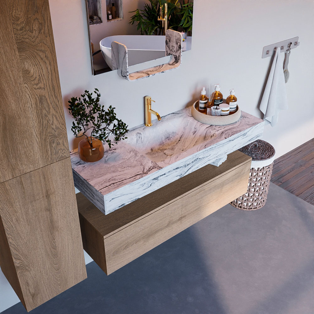 MONDIAZ ALAN-DLUX 120cm mueble de baño Washed Oak 1 cajón. Lavabo CLOUD Centro 1 orificio color Glace. 1 MONDIAZ ALAN-DLUX 120cm mueble de baño Washed Oak 1 cajón. Lavabo CLOUD Centro 1 orificio color Glace.