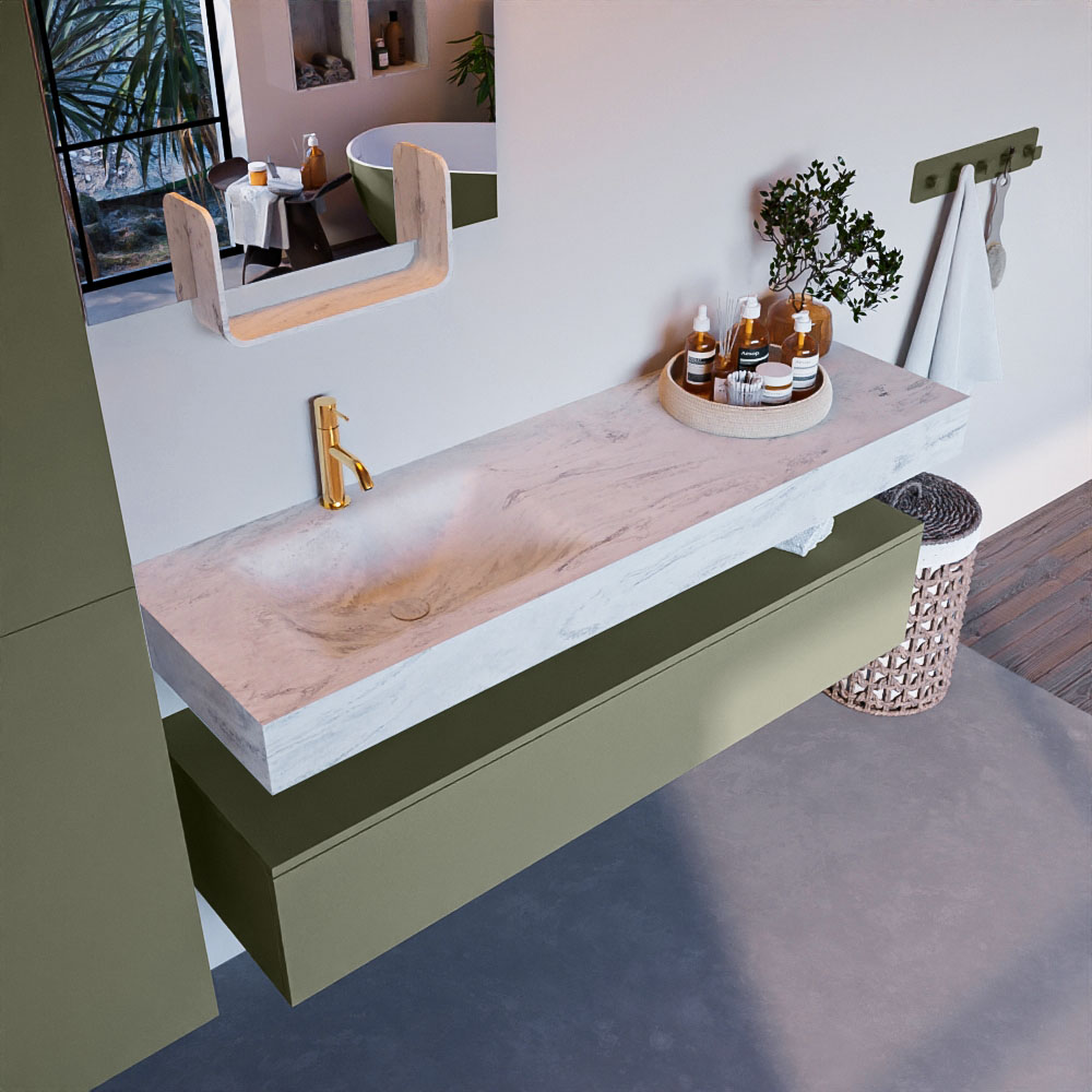 MONDIAZ ALAN-DLUX 150cm mueble de baño Army 1 cajón. Lavabo CLOUD Izquierda 1 orificio color Opalo. 1 MONDIAZ ALAN-DLUX 150cm mueble de baño Army 1 cajón. Lavabo CLOUD Izquierda 1 orificio color Opalo.