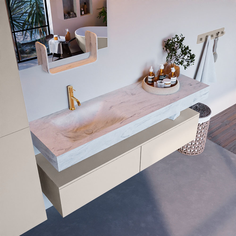 MONDIAZ ALAN-DLUX 150cm mueble de baño Linen 2 cajones. Lavabo CLOUD Izquierda 1 orificio color Opalo. 1 MONDIAZ ALAN-DLUX 150cm mueble de baño Linen 2 cajones. Lavabo CLOUD Izquierda 1 orificio color Opalo.