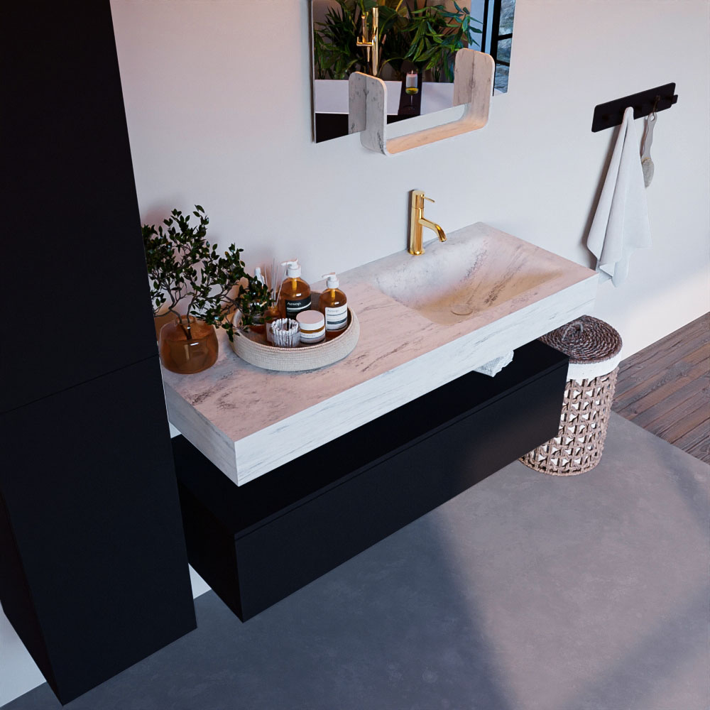 MONDIAZ ALAN-DLUX 120cm mueble de baño Urban 1 cajón. Lavabo CLOUD Derecho 1 orificio color Opalo. 1 MONDIAZ ALAN-DLUX 120cm mueble de baño Urban 1 cajón. Lavabo CLOUD Derecho 1 orificio color Opalo.