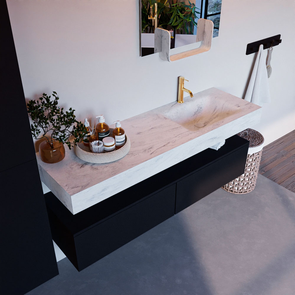 MONDIAZ ALAN-DLUX 150cm mueble de baño Urban 2 cajones. Lavabo CLOUD Derecho 1 orificio color Opalo. 1 MONDIAZ ALAN-DLUX 150cm mueble de baño Urban 2 cajones. Lavabo CLOUD Derecho 1 orificio color Opalo.