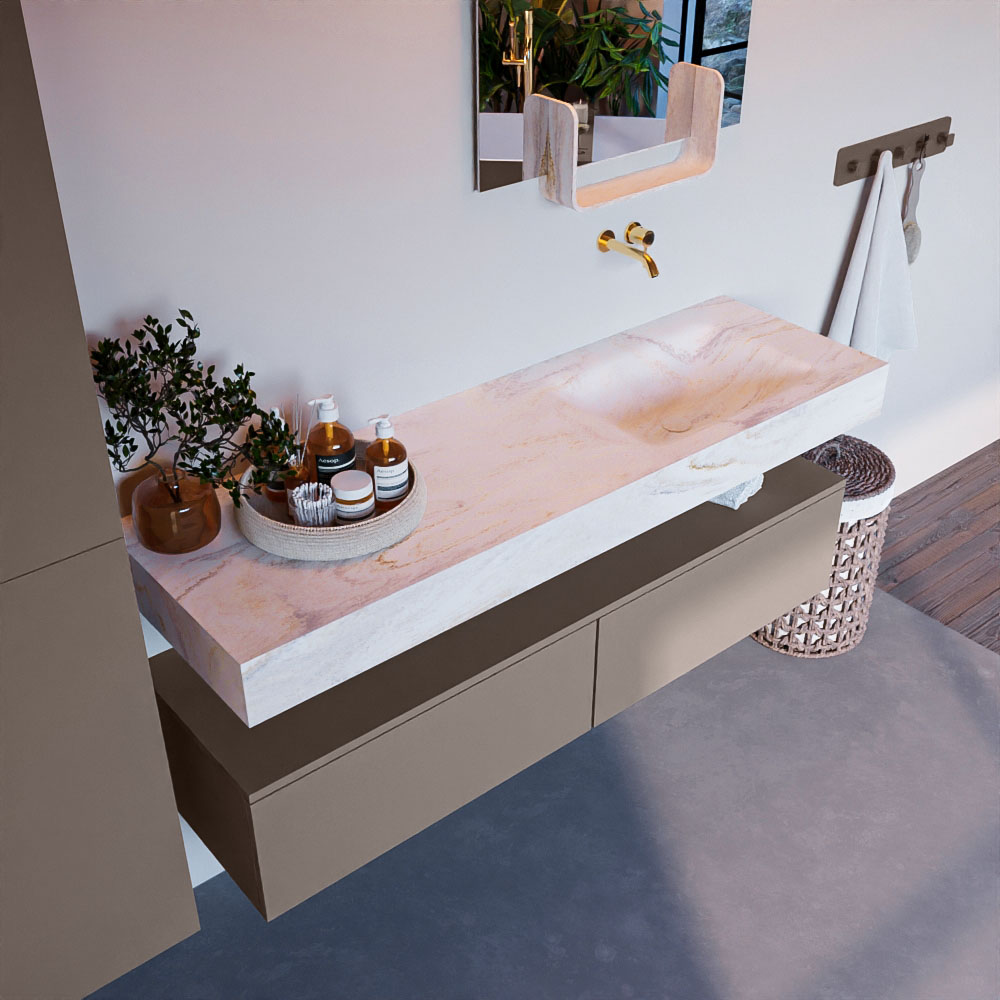 MONDIAZ ALAN-DLUX 150cm mueble de baño Smoke 2 cajones. Lavabo CLOUD Derecho sin orificios color Ostra. 1 MONDIAZ ALAN-DLUX 150cm mueble de baño Smoke 2 cajones. Lavabo CLOUD Derecho sin orificios color Ostra.