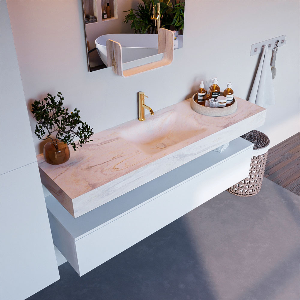 MONDIAZ ALAN-DLUX 150cm mueble de baño Talc 1 cajón. Lavabo CLOUD Centro 1 orificio color Ostra. 1 MONDIAZ ALAN-DLUX 150cm mueble de baño Talc 1 cajón. Lavabo CLOUD Centro 1 orificio color Ostra.