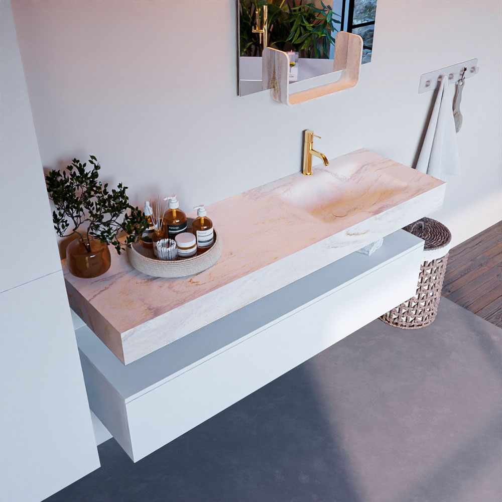 MONDIAZ ALAN-DLUX 150cm mueble de baño Talc 1 cajón. Lavabo CLOUD Derecho 1 orificio color Ostra. 1 MONDIAZ ALAN-DLUX 150cm mueble de baño Talc 1 cajón. Lavabo CLOUD Derecho 1 orificio color Ostra.