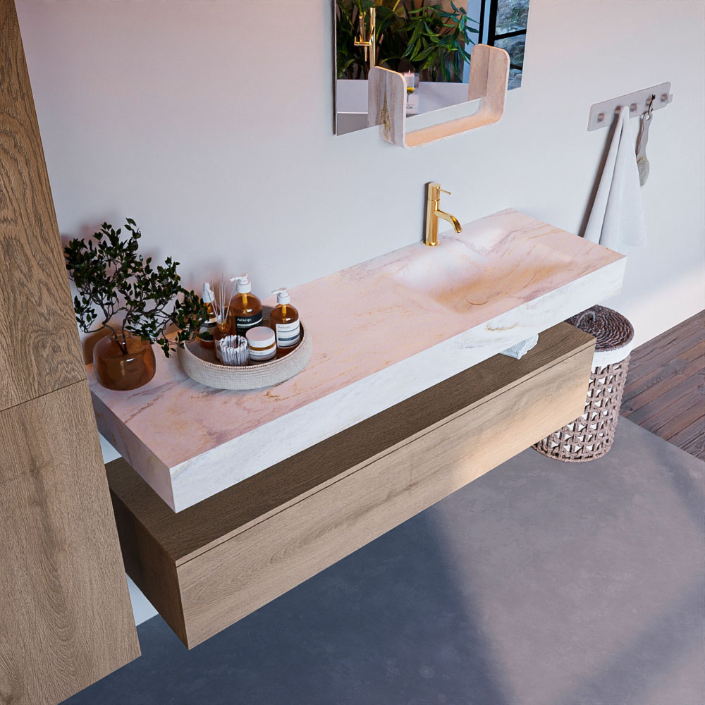 MONDIAZ ALAN-DLUX 150cm mueble de baño Washed Oak 1 cajón. Lavabo CLOUD Derecho 1 orificio color Ostra. 1 MONDIAZ ALAN-DLUX 150cm mueble de baño Washed Oak 1 cajón. Lavabo CLOUD Derecho 1 orificio color Ostra.