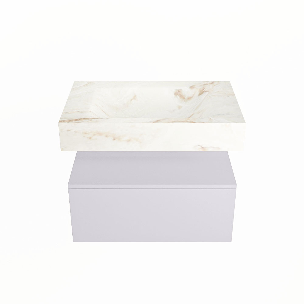 MONDIAZ ALAN-DLUX 70cm mueble de baño Cale 1 cajón. Lavabo CLOUD Centro sin orificios color Frappe. 4 MONDIAZ ALAN-DLUX 70cm mueble de baño Cale 1 cajón. Lavabo CLOUD Centro sin orificios color Frappe. - Imagen 4