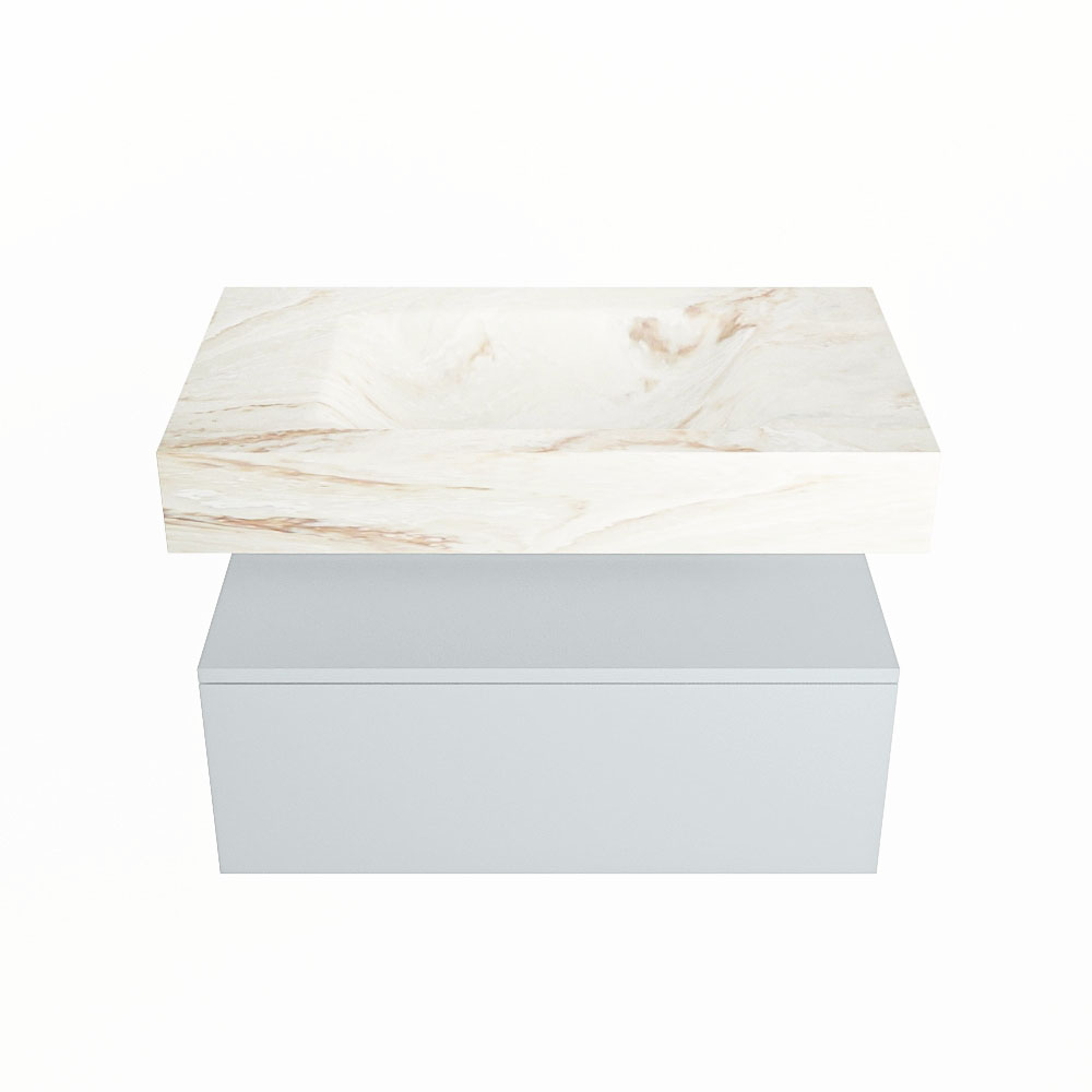 MONDIAZ ALAN-DLUX 80cm mueble de baño Clay 1 cajón. Lavabo CLOUD Centro sin orificios color Frappe. 4 MONDIAZ ALAN-DLUX 80cm mueble de baño Clay 1 cajón. Lavabo CLOUD Centro sin orificios color Frappe. - Imagen 4