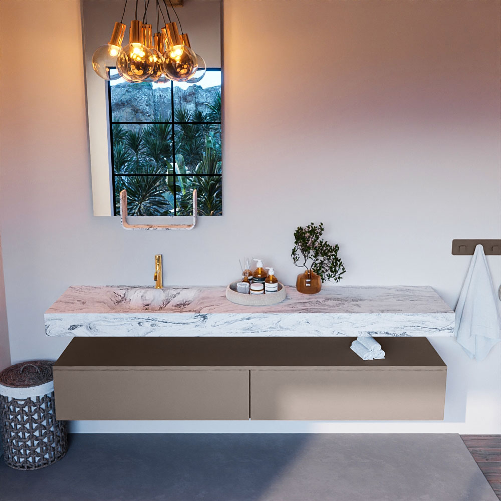 MONDIAZ ALAN-DLUX 200cm mueble de baño Smoke 2 cajones. Lavabo CLOUD Izquierda 1 orificio color Glace. 2 MONDIAZ ALAN-DLUX 200cm mueble de baño Smoke 2 cajones. Lavabo CLOUD Izquierda 1 orificio color Glace. - Imagen 2