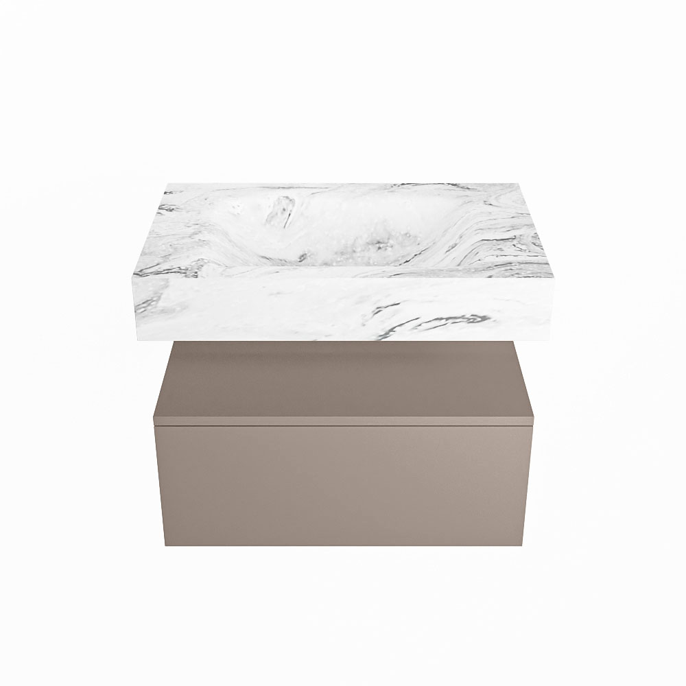 MONDIAZ ALAN-DLUX 70cm mueble de baño Smoke 1 cajón. Lavabo CLOUD Centro sin orificios color Glace. 4 MONDIAZ ALAN-DLUX 70cm mueble de baño Smoke 1 cajón. Lavabo CLOUD Centro sin orificios color Glace. - Imagen 4