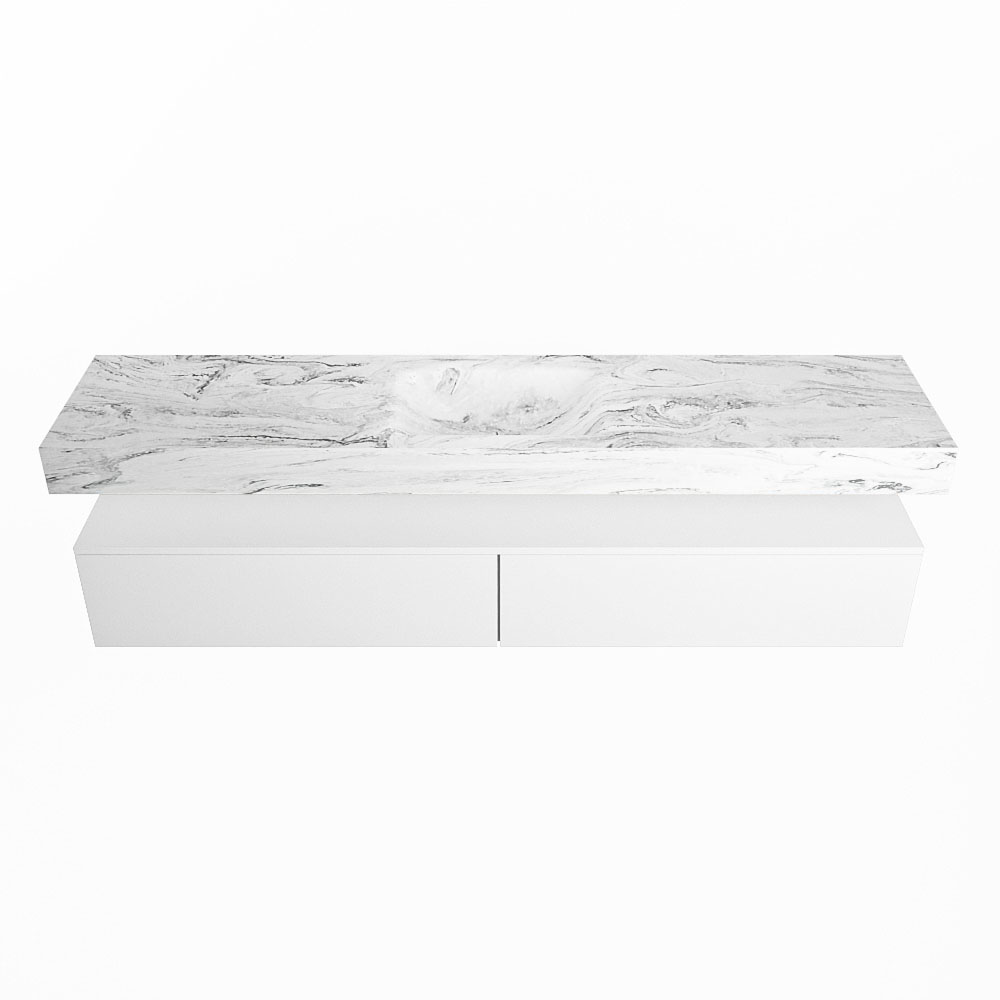 MONDIAZ ALAN-DLUX 200cm mueble de baño Talc 2 cajones. Lavabo CLOUD Centro sin orificios color Glace. 4 MONDIAZ ALAN-DLUX 200cm mueble de baño Talc 2 cajones. Lavabo CLOUD Centro sin orificios color Glace. - Imagen 4