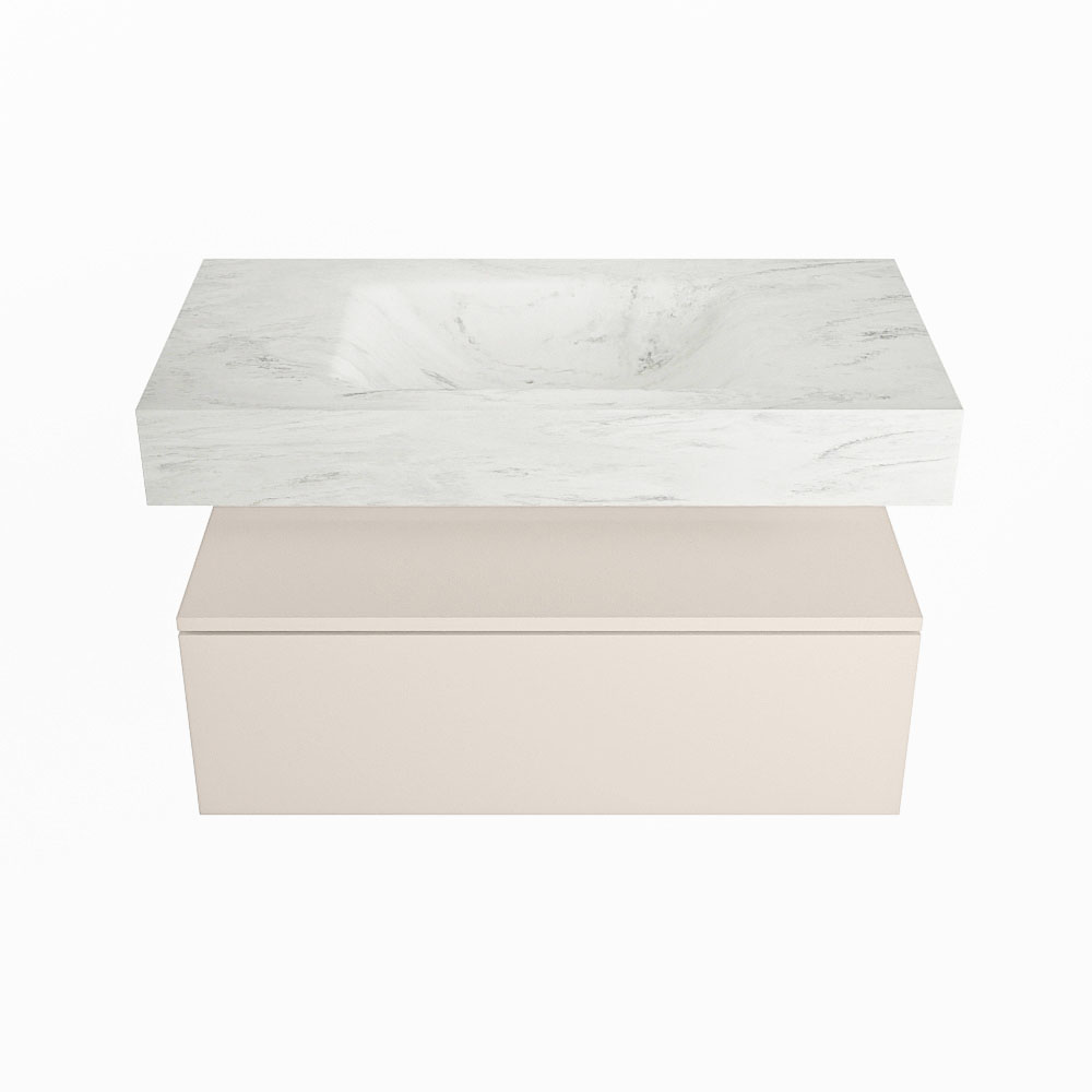 MONDIAZ ALAN-DLUX 90cm mueble de baño Linen 1 cajón. Lavabo CLOUD Centro sin orificios color Opalo. 4 MONDIAZ ALAN-DLUX 90cm mueble de baño Linen 1 cajón. Lavabo CLOUD Centro sin orificios color Opalo. - Imagen 4