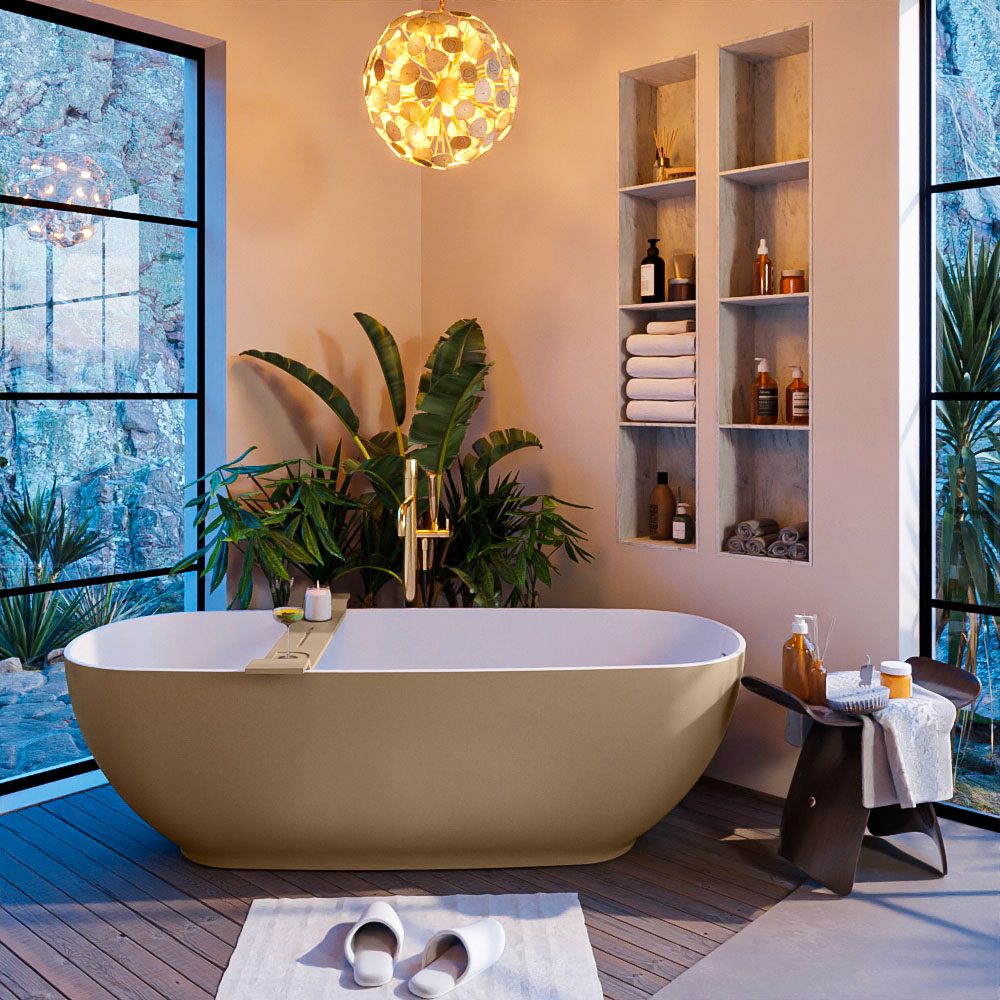 MONDIAZ ALAN-DLUX 80cm mueble de baño Oro 1 cajón. Lavabo CLOUD Centro sin orificios color Opalo. 7 MONDIAZ ALAN-DLUX 80cm mueble de baño Oro 1 cajón. Lavabo CLOUD Centro sin orificios color Opalo. - Imagen 7