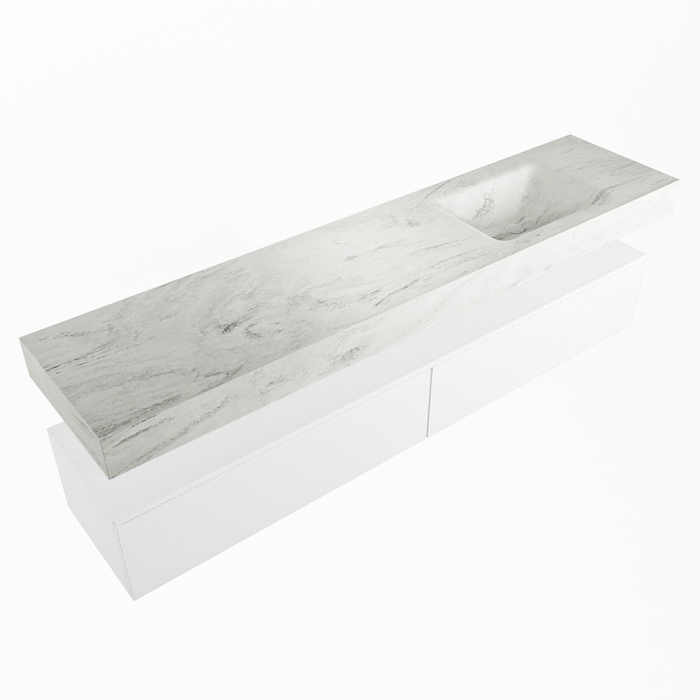 MONDIAZ ALAN-DLUX 200cm mueble de baño Talc 2 cajones. Lavabo CLOUD Derecho 1 orificio color Opalo. 5 MONDIAZ ALAN-DLUX 200cm mueble de baño Talc 2 cajones. Lavabo CLOUD Derecho 1 orificio color Opalo. - Imagen 5