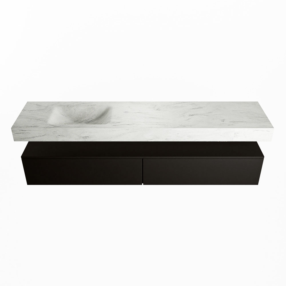 MONDIAZ ALAN-DLUX 200cm mueble de baño Urban 2 cajones. Lavabo CLOUD Izquierda sin orificios color Opalo. 4 MONDIAZ ALAN-DLUX 200cm mueble de baño Urban 2 cajones. Lavabo CLOUD Izquierda sin orificios color Opalo. - Imagen 4