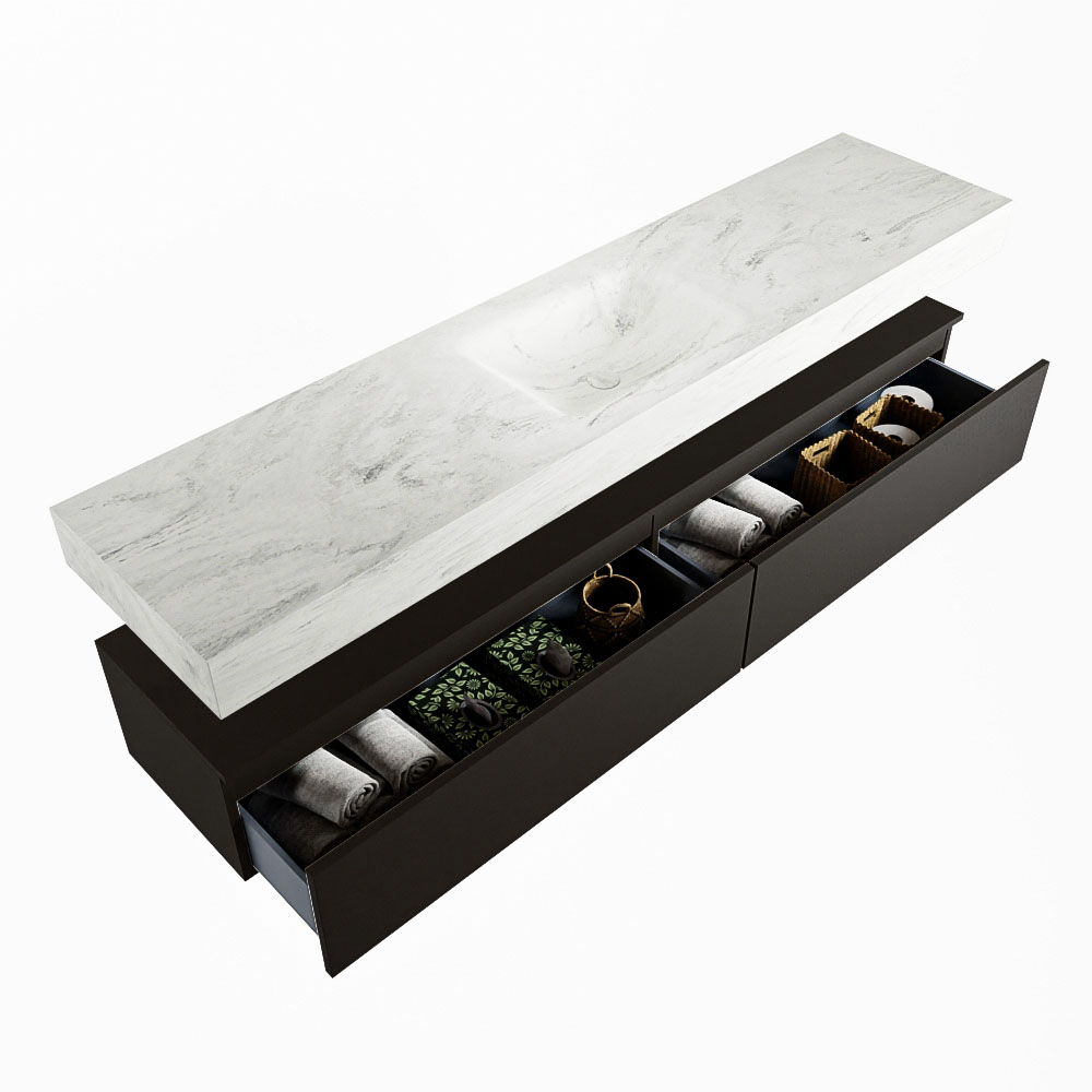 MONDIAZ ALAN-DLUX 200cm mueble de baño Urban 2 cajones. Lavabo CLOUD Centro sin orificios color Opalo. 6 MONDIAZ ALAN-DLUX 200cm mueble de baño Urban 2 cajones. Lavabo CLOUD Centro sin orificios color Opalo. - Imagen 6