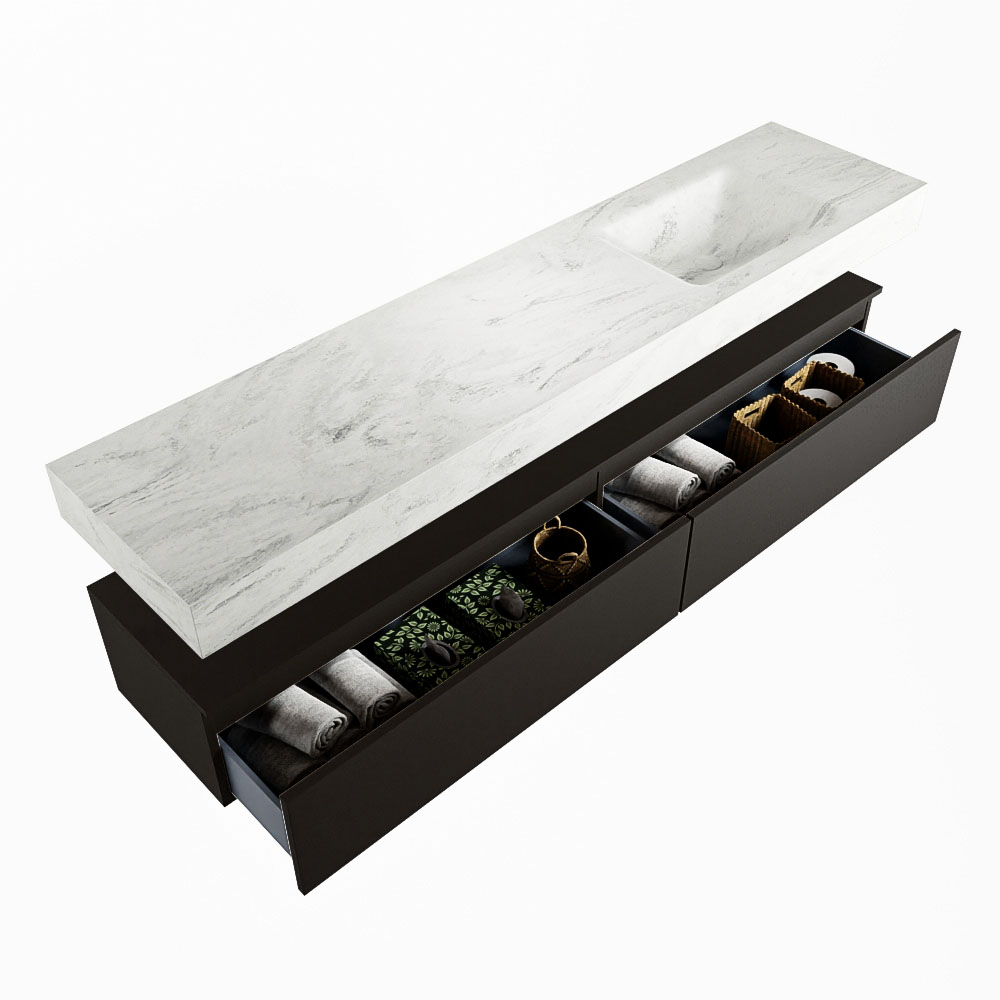MONDIAZ ALAN-DLUX 200cm mueble de baño Urban 2 cajones. Lavabo CLOUD Derecho 1 orificio color Opalo. 6 MONDIAZ ALAN-DLUX 200cm mueble de baño Urban 2 cajones. Lavabo CLOUD Derecho 1 orificio color Opalo. - Imagen 6