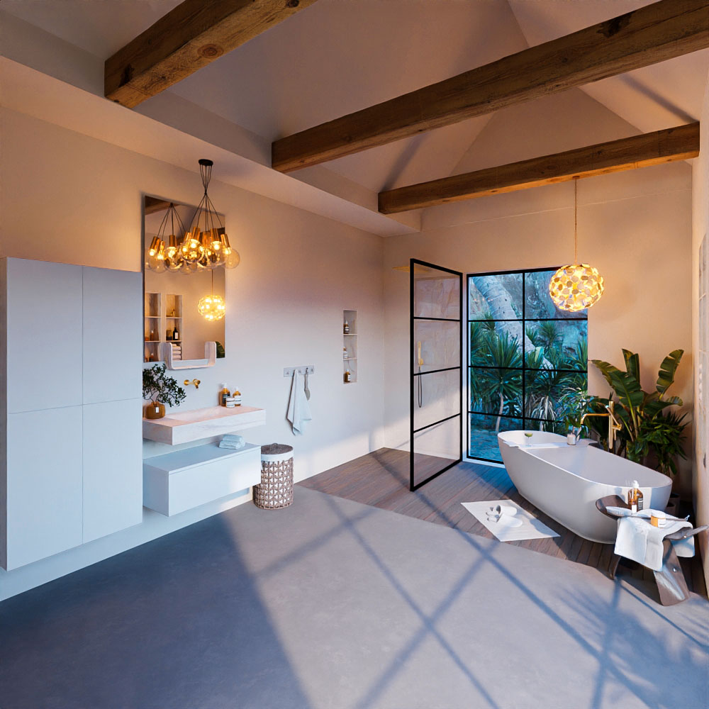 MONDIAZ ALAN-DLUX 80cm mueble de baño Talc 1 cajón. Lavabo CLOUD Centro sin orificios color Ostra. 3 MONDIAZ ALAN-DLUX 80cm mueble de baño Talc 1 cajón. Lavabo CLOUD Centro sin orificios color Ostra. - Imagen 3