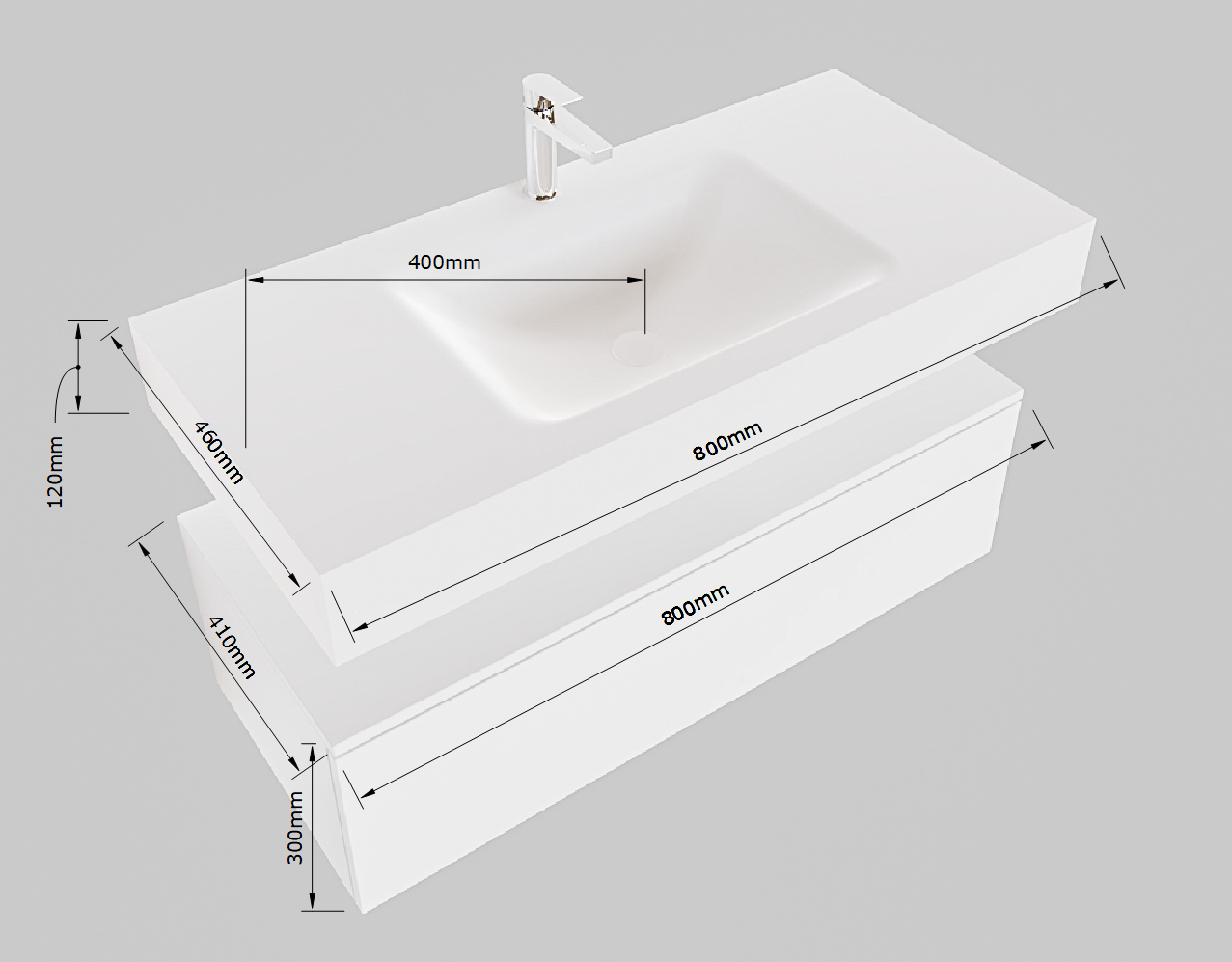 MONDIAZ ALAN-DLUX 80cm mueble de baño Urban 1 cajón. Lavabo CLOUD Centro sin orificios color Ostra. 8 MONDIAZ ALAN-DLUX 80cm mueble de baño Urban 1 cajón. Lavabo CLOUD Centro sin orificios color Ostra. - Imagen 8
