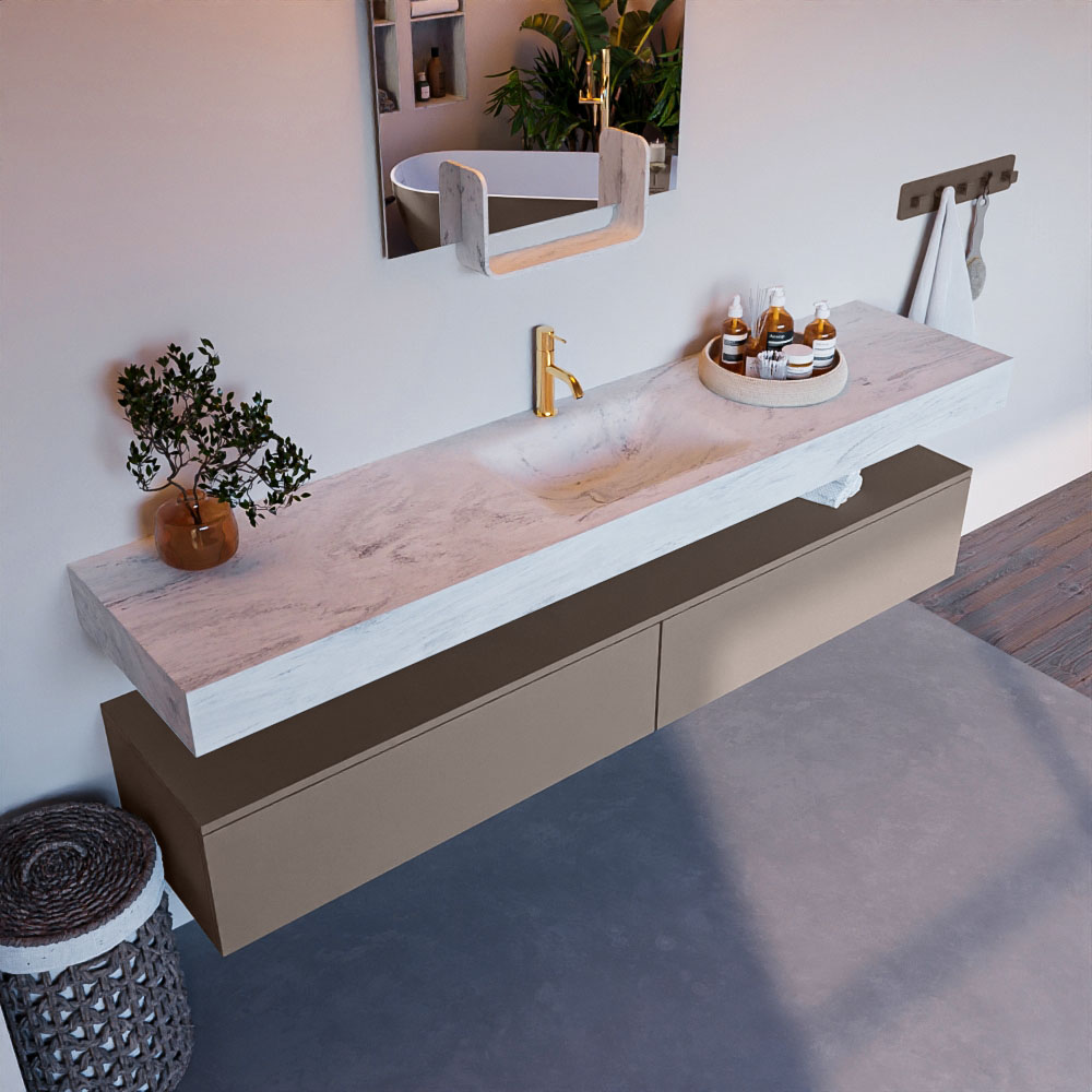 MONDIAZ ALAN-DLUX 200cm mueble de baño Smoke 2 cajones. Lavabo CLOUD Centro 1 orificio color Opalo. 1 MONDIAZ ALAN-DLUX 200cm mueble de baño Smoke 2 cajones. Lavabo CLOUD Centro 1 orificio color Opalo.