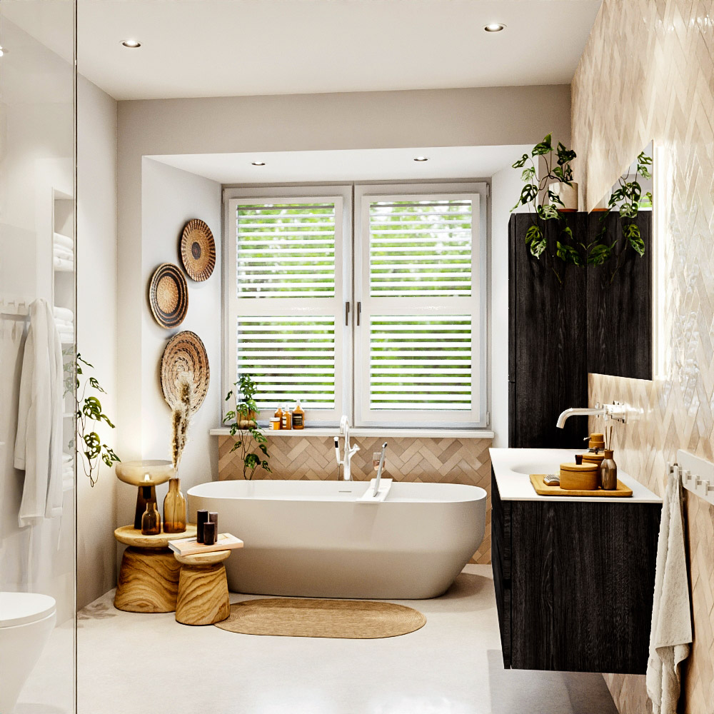 MONDIAZ VICA 140cm mueble de baño Antracite 2 cajones. Lavabo MOON Centro sin orificio, color Talc. 3 MONDIAZ VICA 140cm mueble de baño Antracite 2 cajones. Lavabo MOON Centro sin orificio, color Talc. - Imagen 3