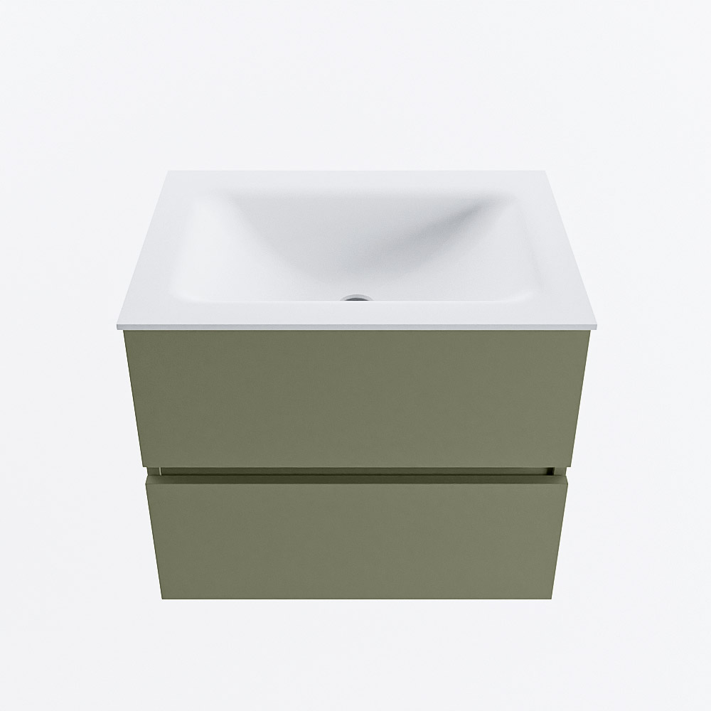 MONDIAZ VICA 60cm mueble de baño Army 2 cajones. Lavabo CLOUD Centro 1 orificio, color Talc. 5 MONDIAZ VICA 60cm mueble de baño Army 2 cajones. Lavabo CLOUD Centro 1 orificio, color Talc. - Imagen 5