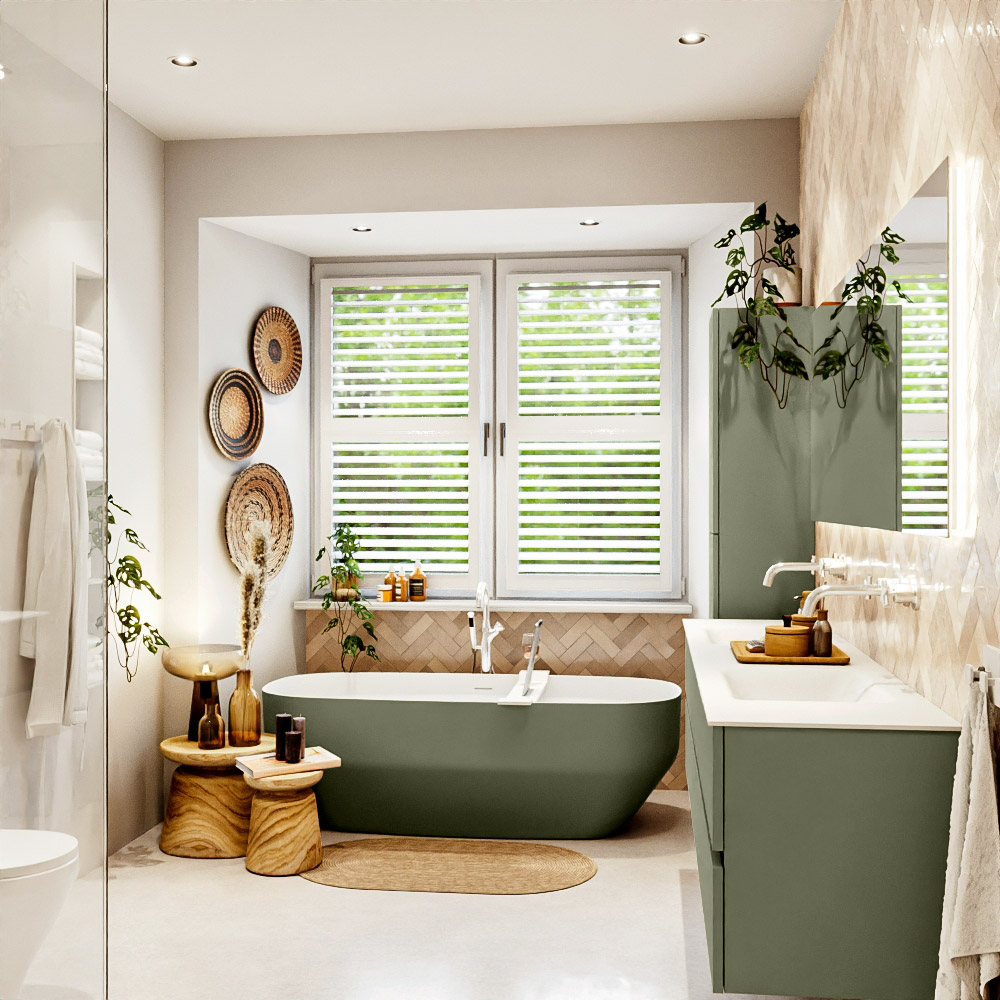 MONDIAZ VICA 200cm mueble de baño Army 4 cajones. Lavabo CLOUD Doble sin orificio, color Talc. 3 MONDIAZ VICA 200cm mueble de baño Army 4 cajones. Lavabo CLOUD Doble sin orificio, color Talc. - Imagen 3