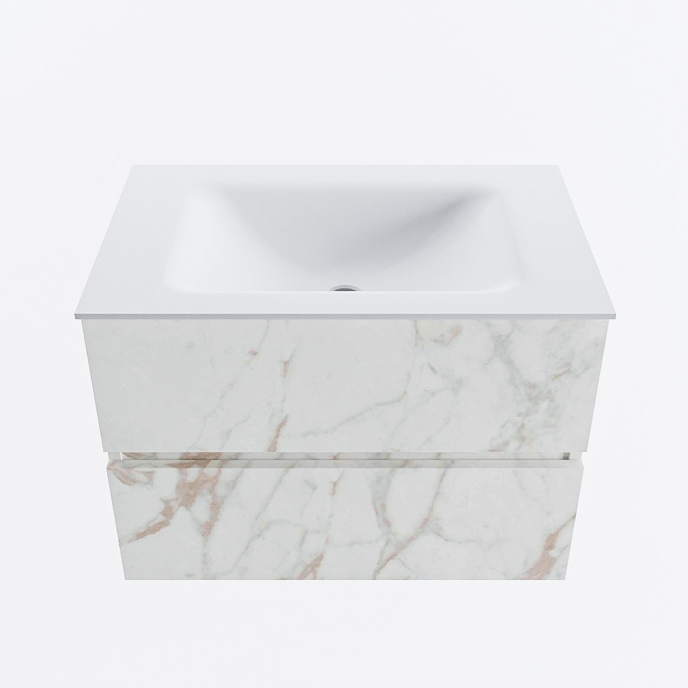 MONDIAZ VICA 70cm mueble de baño Carrara 2 cajones. Lavabo CLOUD Centro sin orificio, color Talc. 5 MONDIAZ VICA 70cm mueble de baño Carrara 2 cajones. Lavabo CLOUD Centro sin orificio, color Talc. - Imagen 5