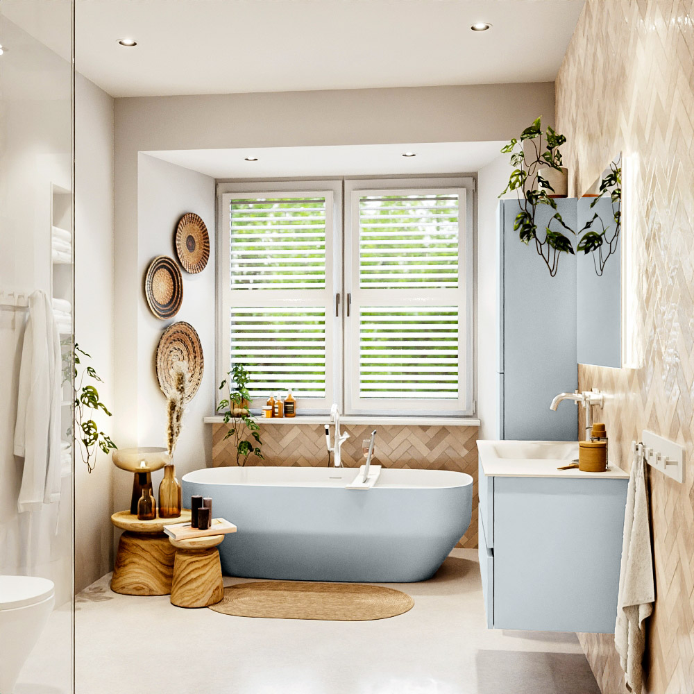 MONDIAZ VICA 100cm mueble de baño Clay 2 cajones. Lavabo CLOUD Izquierda 1 orificio color Talc con espejo LED. 3 MONDIAZ VICA 100cm mueble de baño Clay 2 cajones. Lavabo CLOUD Izquierda 1 orificio color Talc con espejo LED. - Imagen 3