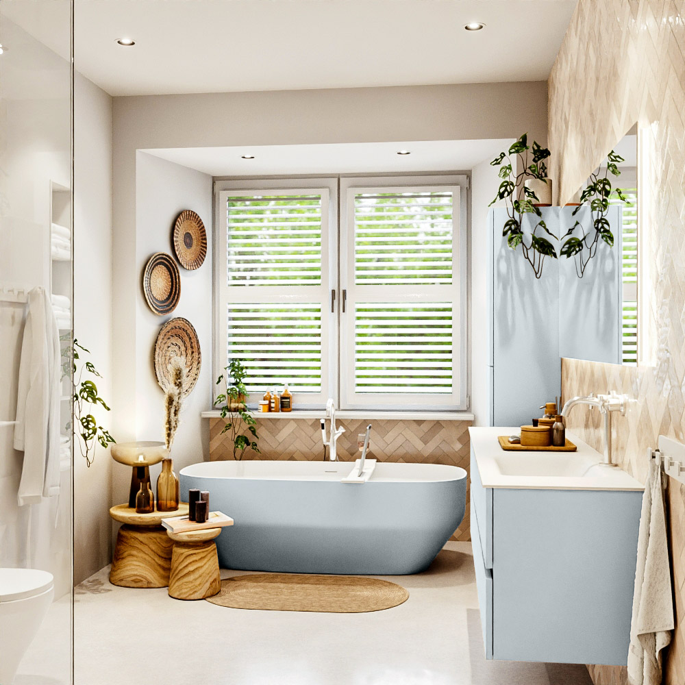 MONDIAZ VICA 170cm mueble de baño Clay 4 cajones. Lavabo CLOUD Derecho 1 orificio, color Talc. 3 MONDIAZ VICA 170cm mueble de baño Clay 4 cajones. Lavabo CLOUD Derecho 1 orificio, color Talc. - Imagen 3