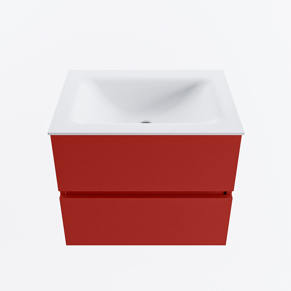 MONDIAZ VICA 60cm mueble de baño Fire 2 cajones. Lavabo CLOUD Centro 1 orificio, color Talc. 5 MONDIAZ VICA 60cm mueble de baño Fire 2 cajones. Lavabo CLOUD Centro 1 orificio, color Talc. - Imagen 5