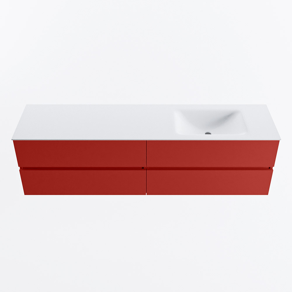 MONDIAZ VICA 180cm mueble de baño Fire 4 cajones. Lavabo CLOUD Derecho 1 orificio, color Talc. 5 MONDIAZ VICA 180cm mueble de baño Fire 4 cajones. Lavabo CLOUD Derecho 1 orificio, color Talc. - Imagen 5