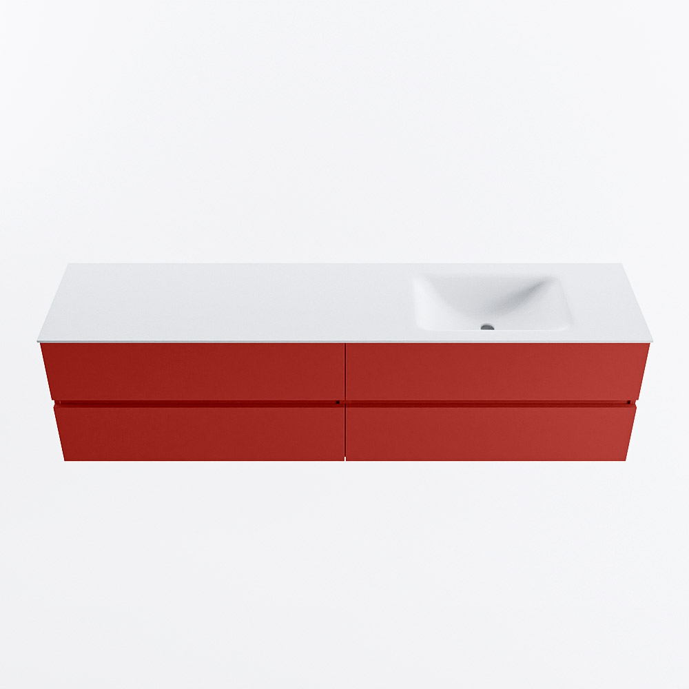 MONDIAZ VICA 190cm mueble de baño Fire 4 cajones. Lavabo CLOUD Derecho sin orificio, color Talc. 5 MONDIAZ VICA 190cm mueble de baño Fire 4 cajones. Lavabo CLOUD Derecho sin orificio, color Talc. - Imagen 5