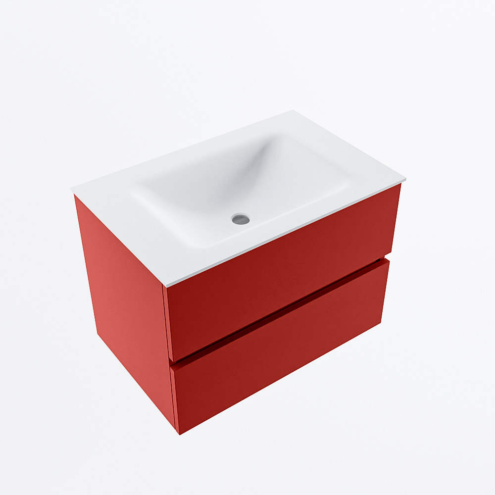 MONDIAZ VICA 70cm mueble de baño Fire 2 cajones. Lavabo CLOUD Centro sin orificio, color Talc. 6 MONDIAZ VICA 70cm mueble de baño Fire 2 cajones. Lavabo CLOUD Centro sin orificio, color Talc. - Imagen 6